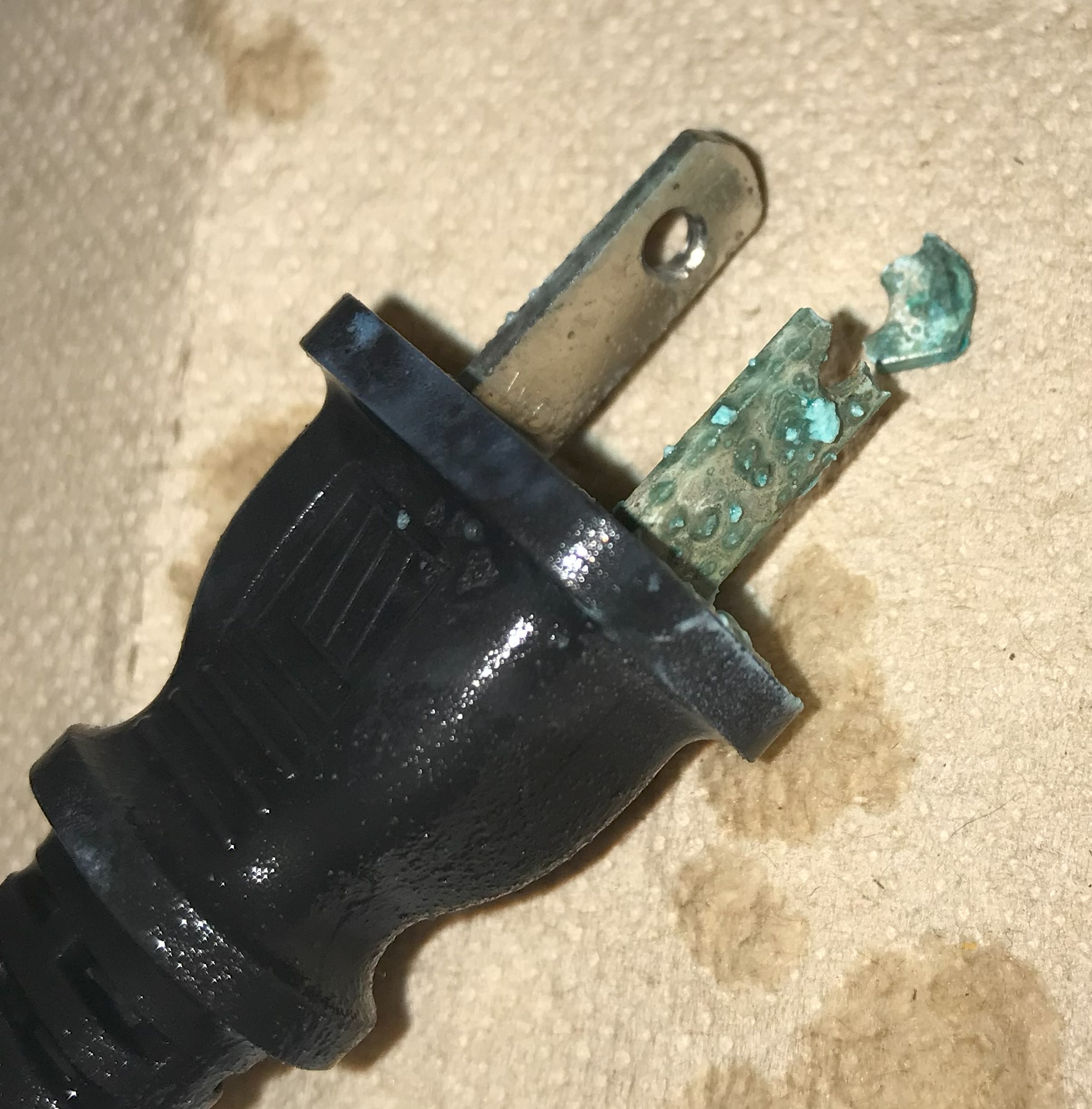 weiße Ablagerungen am Sensor